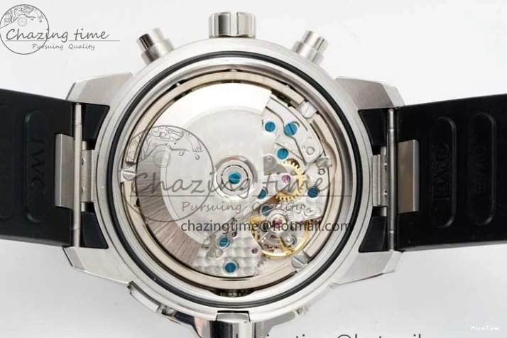 MIROTIME 1226 Aquatimer Chrono SS RSF 1:1 Best Edition Black Dial on Black Rubber Strap A EyeCatching 7073